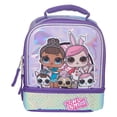 thumbnail image 1 of L.O.L. Surprise PVC Free Insulated Zippered Glitter 3D Reflective Print Dual Compartment Lunch Bag - B.Bs Run the World by L.O.L, 1 of 3
