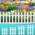 thumbnail image 1 of PVC Garden Fence Outdoor Decorative Panel | Durable Plastic Landscaping Border | Weather-Resistant, Smooth Finish, Easy Install | White, 1 Piece | Courtyard, Patio, Vegetable Garden Edging, 1 of 5