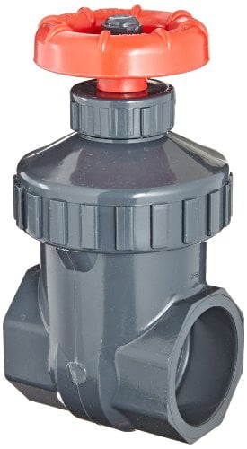 PVC Gate Valve, Non-Rising Stem, Viton O-Ring, 1