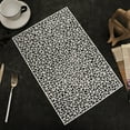 thumbnail image 1 of PVC Geometric Hot Gold Lace Placemat for Table Decoration, Heat Resistant Dining Mat for Plates and Cups, 12x18 Inch, 1 Mat, 1 of 4