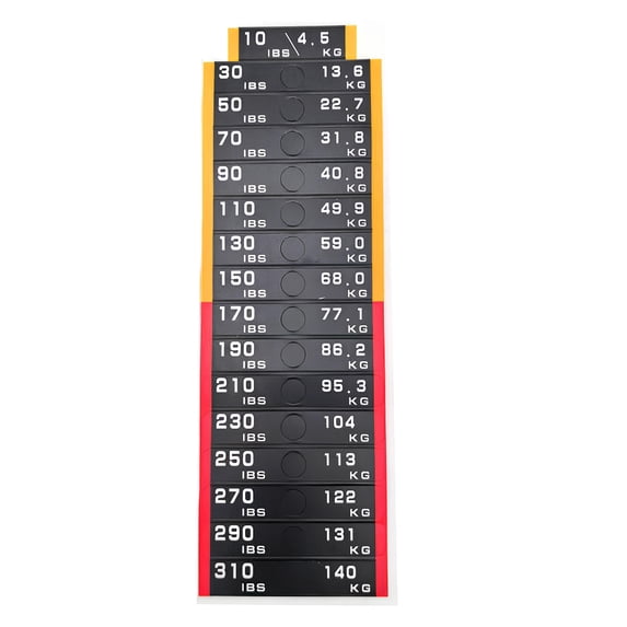 PVC Gym Weight Labels Design Removable Adhesive for Home Fitness ...