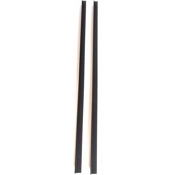 PVC Hanging File Rail for 1/2 Drawer Sides 2 Feet Long Black (Sold in Pairs)