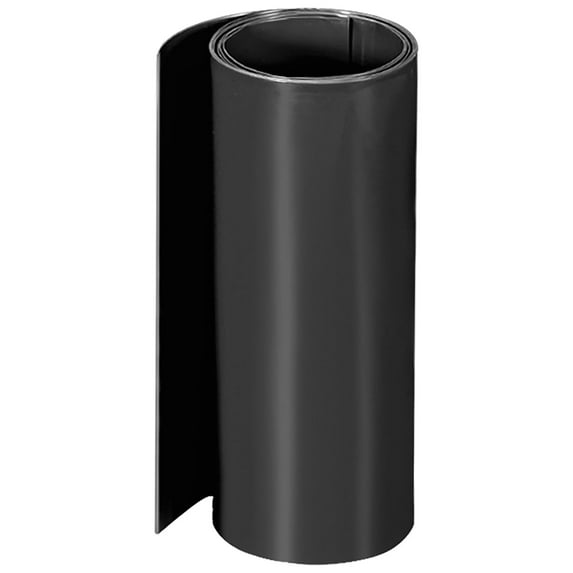 Heat Shrink Tubes 140mm Flat Width Wrap for Dual Layer 18650 1 Meter Black