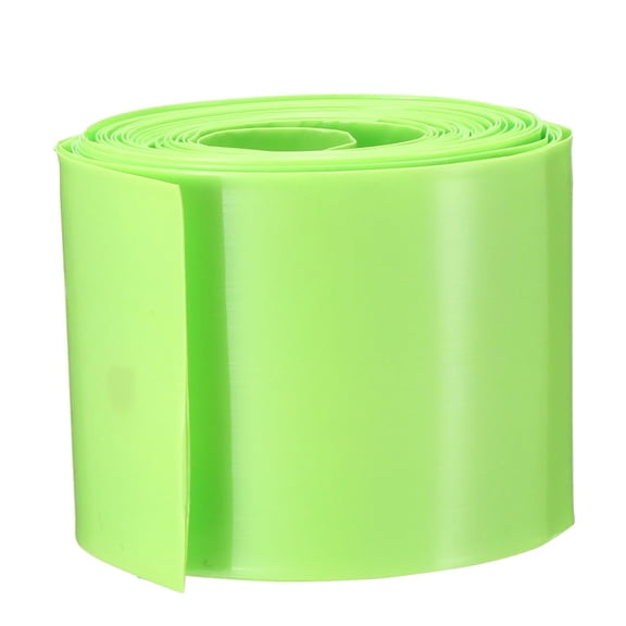 Uxcell Heat Shrink Tubing 43mm Flat Width Heat Shrink Wrap Tube for 26650 Power Supplies 5 Meters Length, Green