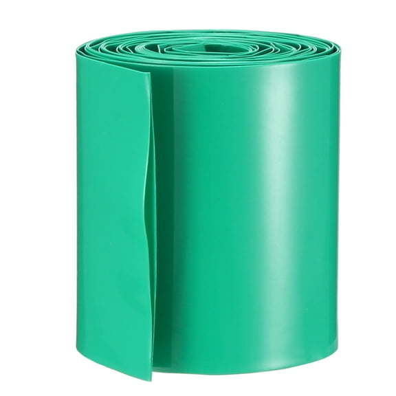 Uxcell Heat Shrink Tubing 50mm Flat Width Heat Shrink Wrap Tube for 18650 2 Meters Length Green
