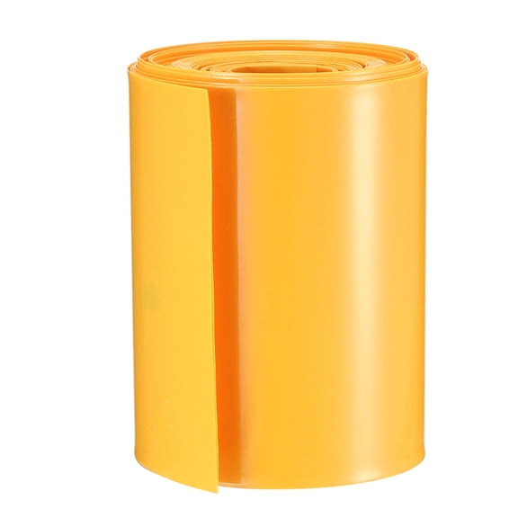 Heat Shrink Tubing Tube 65mm Battery Wrap for AA Battery 5M Yellow