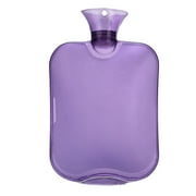 PVC Hot Water Bag High Density PVC Hand Warmer Water Fillable Hand Warmer Warm Water Pouch (Purple)