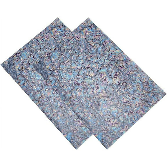 PVC Imitation Abalone Shell Paper for Phone Decoration Rectangle Medium Slate Blue 300x200x0.3mm for DIY