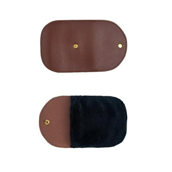 PVC Imitation Wool Shoeshine Gloves | Durable Shoe Cleaning Polishing Gloves for Leather Footwear | Easy Dirt Removal | Comfortable Fit | Includes 1 Cleaning Holster