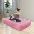 thumbnail image 1 of PVC Inflatable Bed, Inflatable Bed Modern Pink PVC Post Surgery Recovery Bed with Hole,72*40*17in With Electric Air Pump, 1 of 19