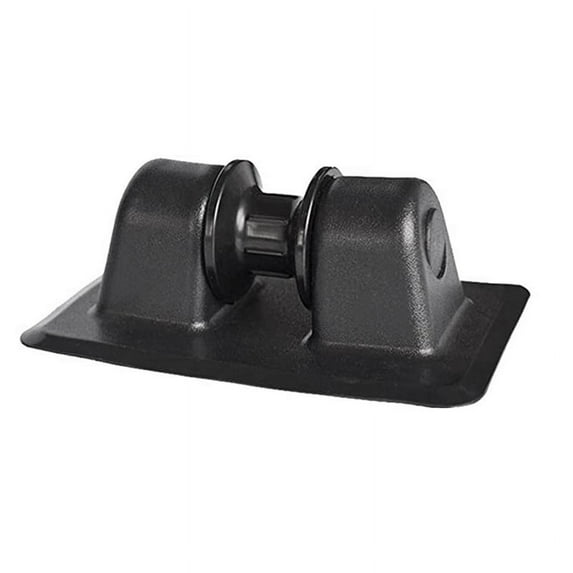 PVC Inflatable Boat Anchor Rope Buckle Holder Row Roller Support for Yacht Kayak Black,1 * PVC Anchor Tie off Patch,Black