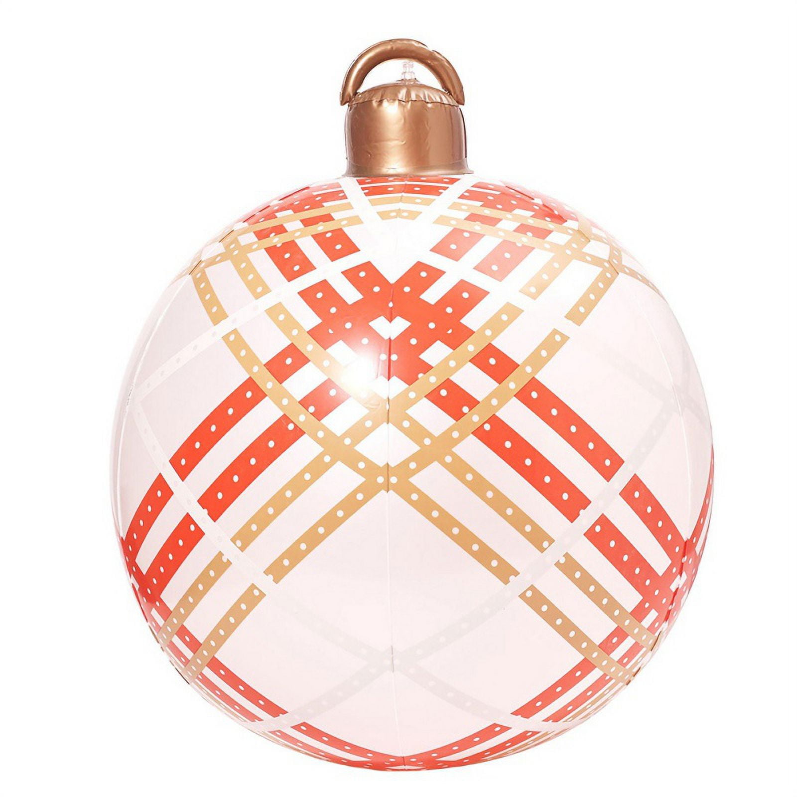 PVC Inflatable Christmas Ball, 24 Inch Large Outdoor Christmas PVC