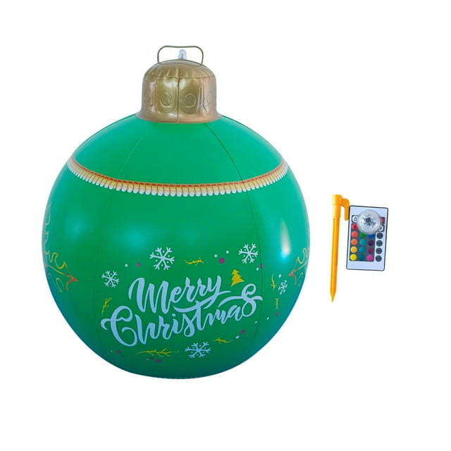 PVC Inflatable Christmas Ball With Large Weight Stand Firmly On The