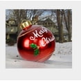 thumbnail image 1 of PVC Inflatable Decorated Ball Giant Christmas Inflatable Ball 23.6 Inch Xmas Inflatable Balls with Pump Christmas Tree Decorations Ornaments for Outdoor Garden Yard Lawn Home Holiday Decor, 1 of 2