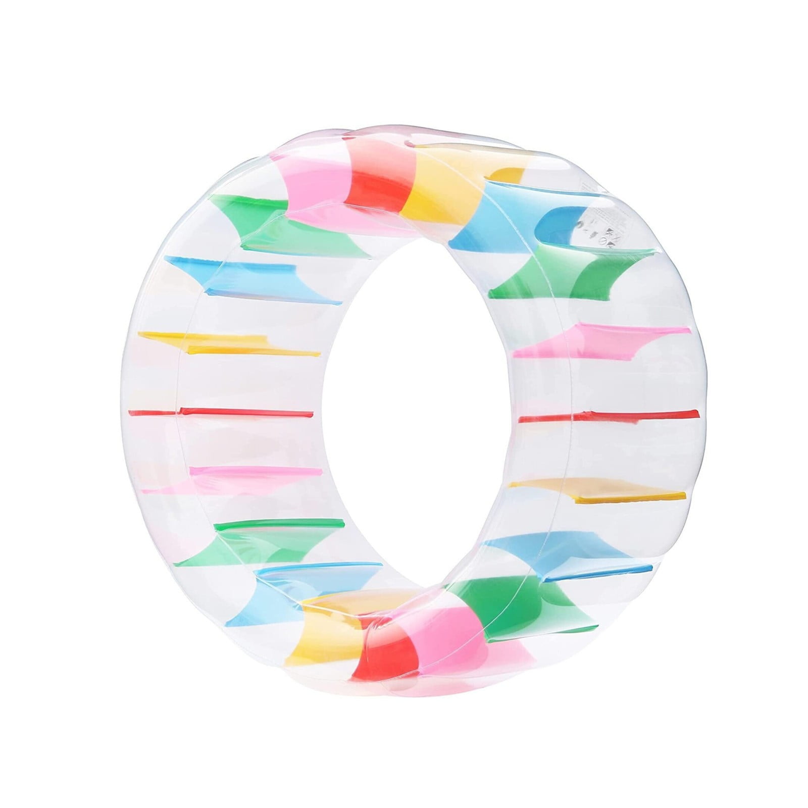 PVC Inflatable Water Roller for Swimming Pool, Portable Colorful Inflatable Water Wheel Float Toy, Fun Water Play Toy for Kids Adults Pool Party Backyard Summer Fun
