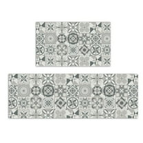 PVC Kitchen Mat Waterproof Kitchen Floor Carpet Soft Foot Mat Long Hallway Runner Rug Anti Oil PU Leather Mat Home Decor