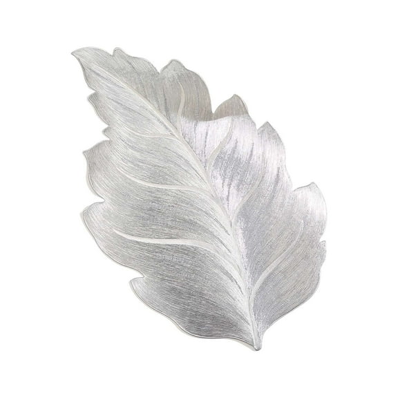 Leaf Placemats, Heat-Resistant Anti-Skid Washable Table Mats with 3D Embossed Design for Kitchen Dining Table, Easy Clean Holiday Party Decor
