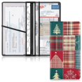 thumbnail image 1 of PVC Leather Car Document Holder Organizer Driver License Cover Holder for Car Driving Documents 9.45x10.24in Christmas Patchwork Pattern, 1 of 8
