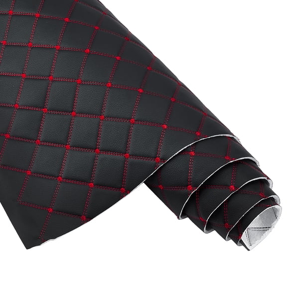 PVC Leather Cotton Polyester Fabric DIY Craft Supplies Red 2000x1550-1600x3mm