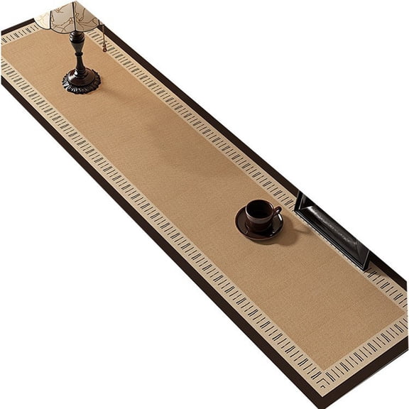 PVC Leather Runner for The Top of an Upright Piano/Musical Instruments/Dresser, Home Living Room TV Cabinet Dust Covers Wide Table Runner