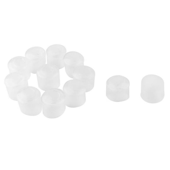 Leg Tip Furniture Chair Feet Floor Cover Cap 16mm 0.63' Inner Dia 12pcs