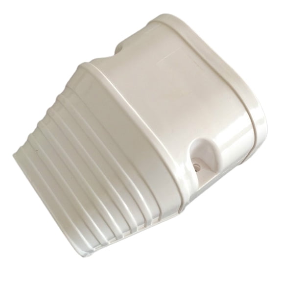 PVC Line Cover Set For Split Central AC With Wall Entry Cap 90 135 Degree Flat Elbow End Cap Coupling Wall Cap Indoor Outdoor Line Protection System White Weather Resistant(End Cap)