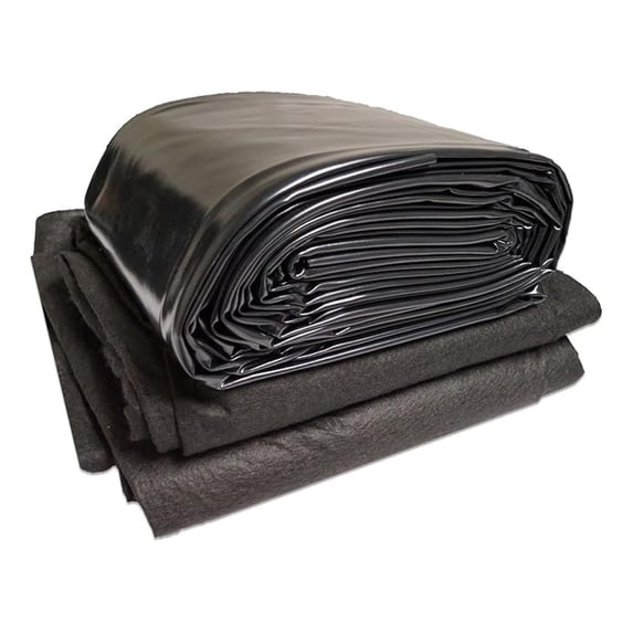 PVC Liner 5 ft. x 15 ft. - 20-Mil Pond Liner and Geo Combo - HOPUGPVC05X15 PVC Liner and Underlayment Combo