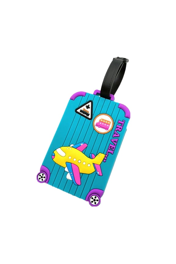 PVC Luggage Tag under $5! Yrmaups Luggage Tag, PVC Soft Silicone Hanging Tag for Suitcase, Travel Bag Tag with "Not Your Bag" Print, Boarding Pass Holder and ID Tag