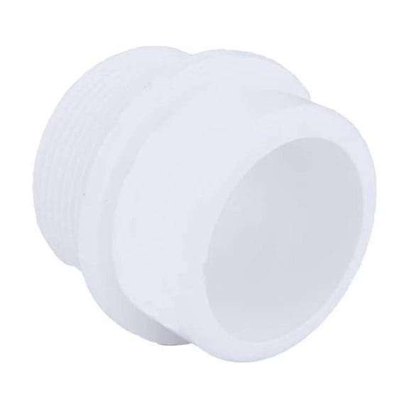PVC Male Adapter, MNPT x Spigot, 1-1/2 in Pipe Size 1WKU5