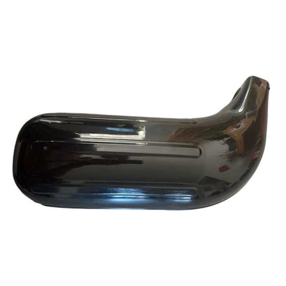 PVC Marine Bumper L Shape Design Fits Boat Hull Strong Reinforced Ribs Corrosion Resistant Dock Guard 40cm Long Black