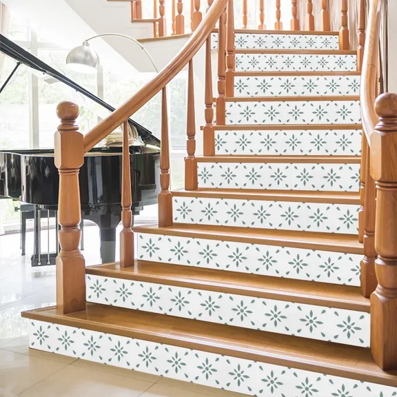 PVC Self-Adhesive Floor Tiles Waterproof Non-Slip 20 Count 7.9 x 7.9 Inch