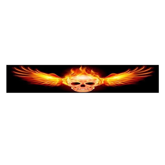 PVC Material Car Sticker for Front and Rear Windshield 3D Decals Sunshade Protects Interior and Shows Unique Vehicle Style (D)