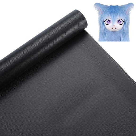PVC Mesh Dustproof and Breathable Heat Filter Protective Decoration Black 250.5x0.3mm 1m/pc DIY