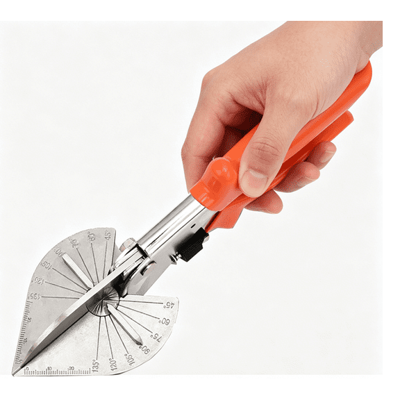 PVC Molding Trim Cutter Multi Angle Miter Shears Adjustable 45 to 135 with Safety Lock for Precise Cutting