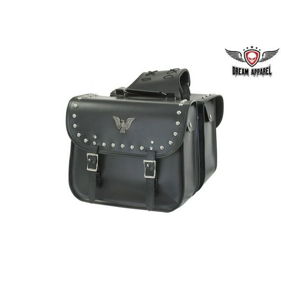 PVC Motorcycle Saddlebag With Studs