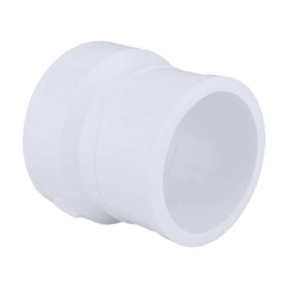 PVC No Hub Adapter, CI No Hub x Hub, 2 in Pipe Size 1WKJ6