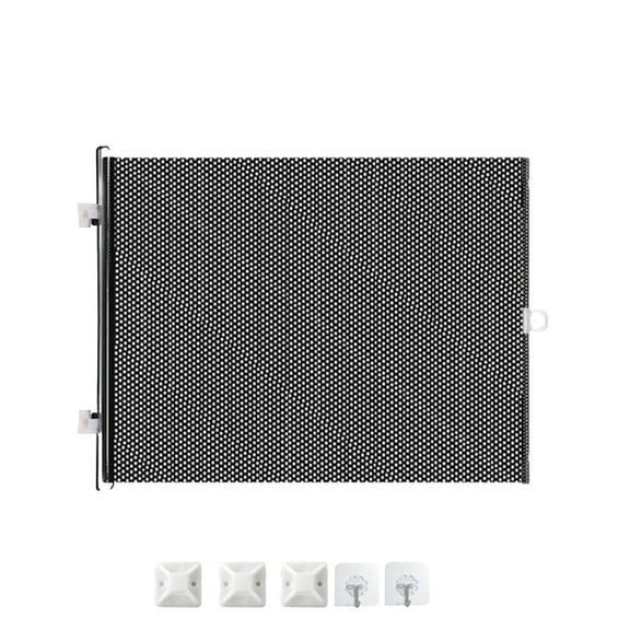 PVC No-Punch Pet Barrier Fence | Jump-Proof Retractable Partition with Strong Clips | 40x125cm or 50x125cm | Transparent Door Stop for Cats & Dogs