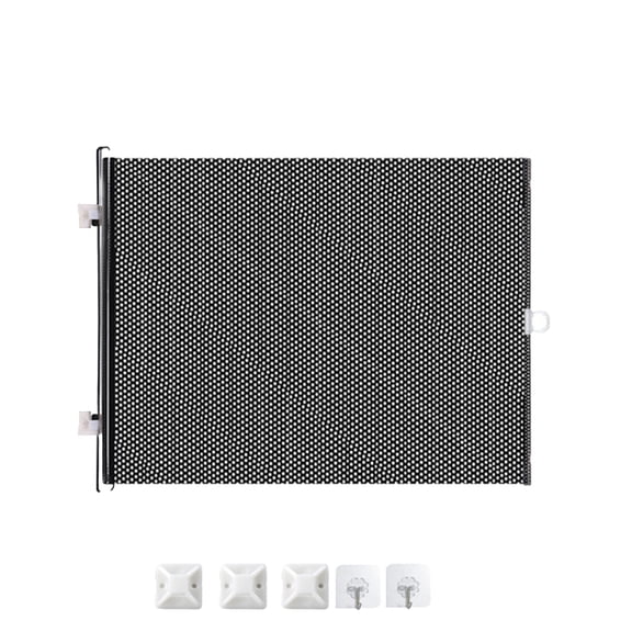 PVC No-Punch Pet Fence, Jump-Proof Partition Fence for Dogs and Cats, Pet Door Stop Barrier, Retractable Pet Gate with Strong Clips, Indoor/Outdoor Use for Pets