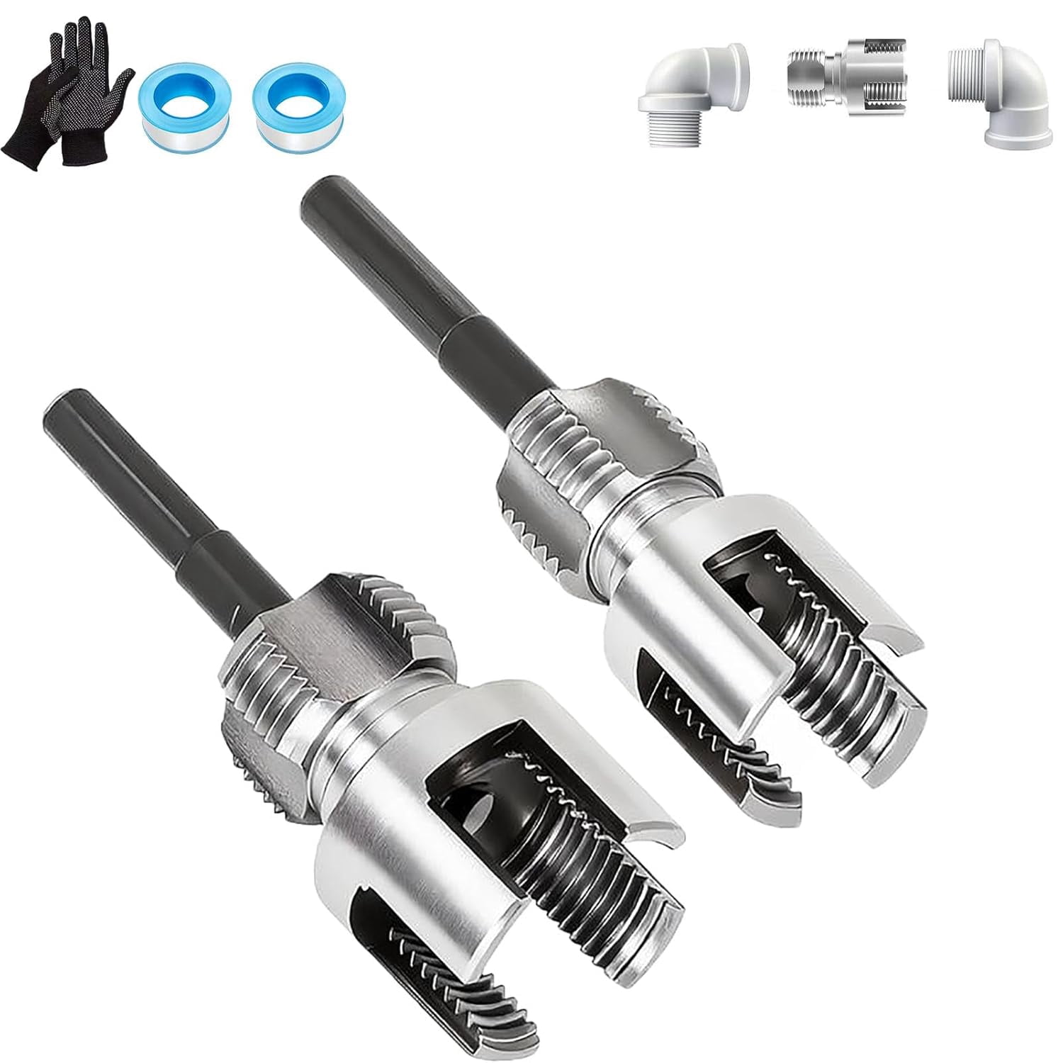 PVC PPR Pipe Threader Tool 1/2 3/4 Integrated Internal External ...