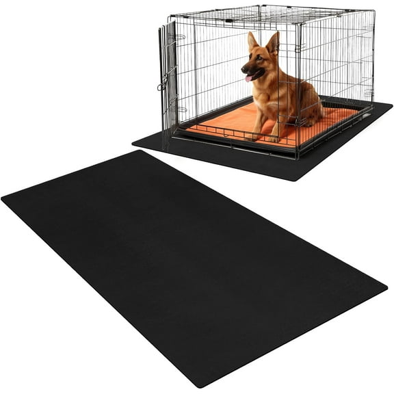 PVC Pet Crate Floor Protection Mat 29" X 44" XXL Washable Floor Covering Reusable Waterproof Non Slip Rug Whelping Pad for Pet
