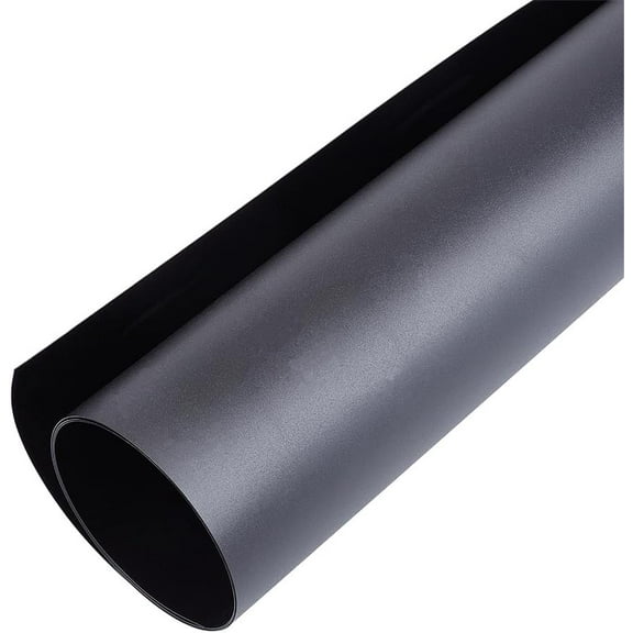 PVC Photography Backdrop Black Matte Glossy Background Tabletop Backdrops Display Board Seamless Waterproof for Food Jewelry Cosmetics Small Product Props Video Photo Studio 35.4x15.7 Inch