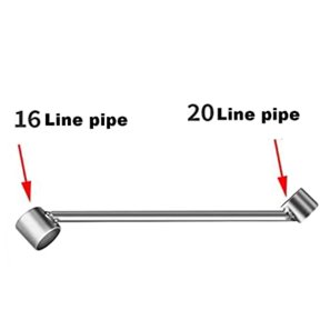 PVC Pipe Bender Spring, For 16-32mm Wire and Aluminum Plastic Pipes, Galvanized Steel Manual Tube Bending Tool, For Plumbers, Electricians, Construction For Pros(16-20mm)