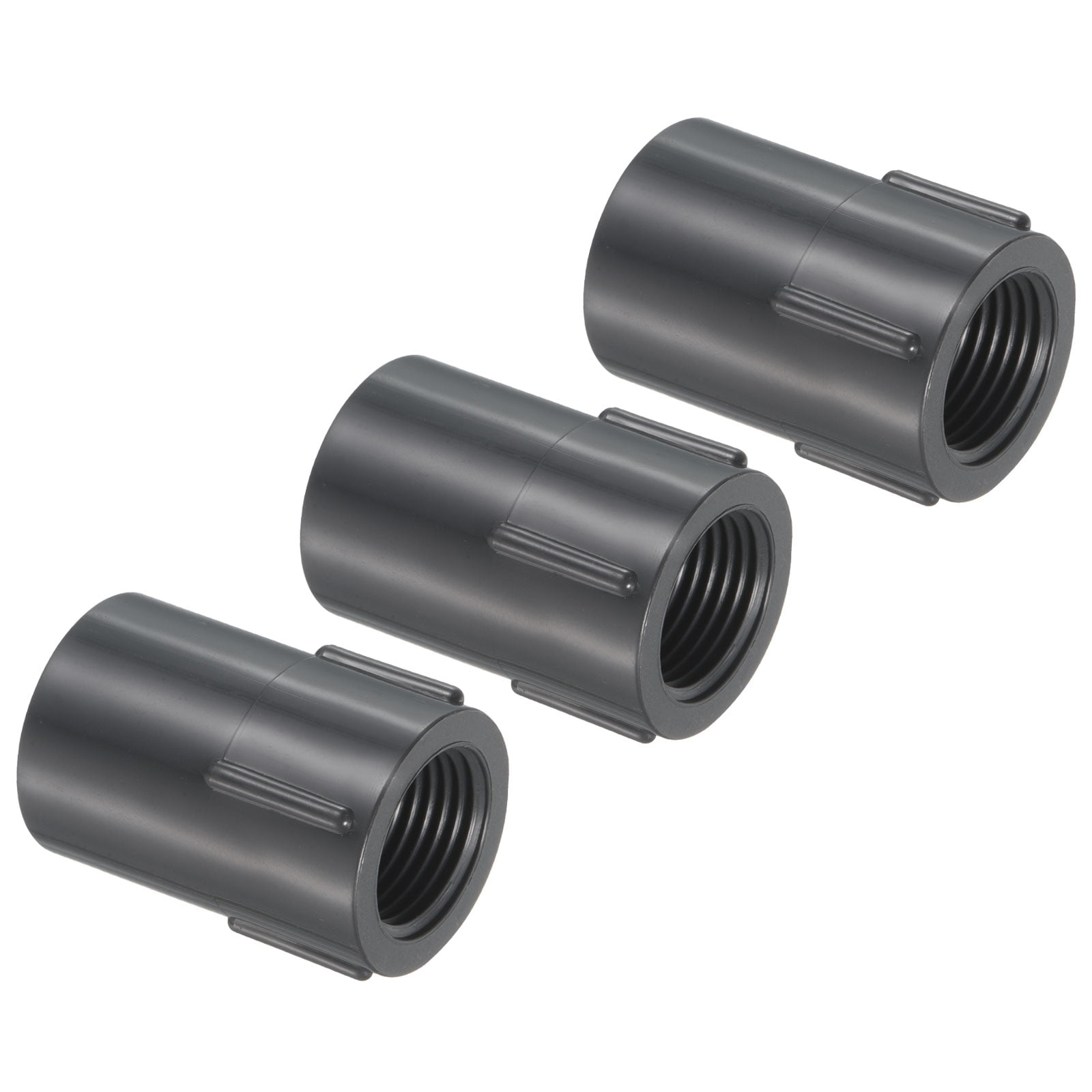 Plastic Pipe Fitting Barb X NPT Adapter | 3/8" Barb OD X 1/2" NPT Male Thread, Black (2-Pack)