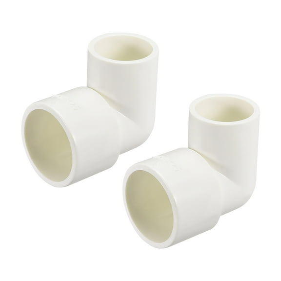 Pipe Fitting,90 Degree Elbow Schedule 40 White 25mm x 32mm Socket 2Pcs