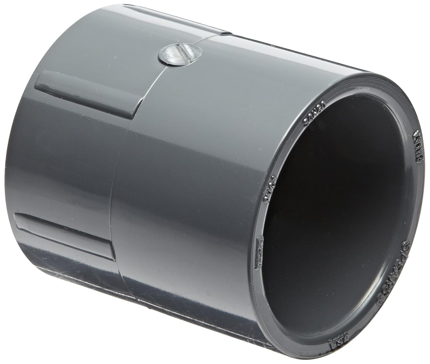 PVC Pipe Fitting, Adapter, Schedule 80, Gray, 1/4" NPT Female x Slip