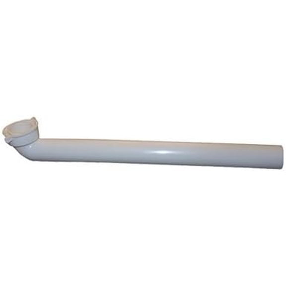 Larsen Supply PVC Pipe Fitting Waste Arm Drain Pipe - Tubular Slip Joint - 1.5 In. OD x 9 In. White