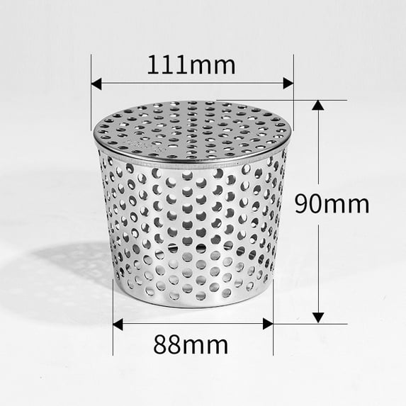 PVC Pipe Sewer Straight Insert 304 Stainless Steel Roof Floor Side Conical Proof Filter Screen Cover, Usupdd PVC Pipe Sewer Straight Insert