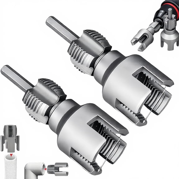 PVC Pipe Threader Tool Internal External Threading Die for Electric Drill Plumbing Repair