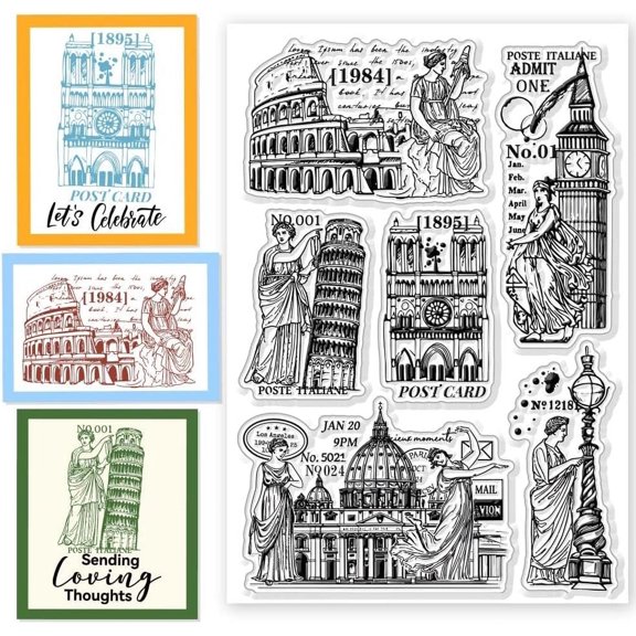 PVC Plastic Clear Stamps for DIY Scrapbooking Photo Album Decorative Cards Making Plants 160x110mm 1 Sheet