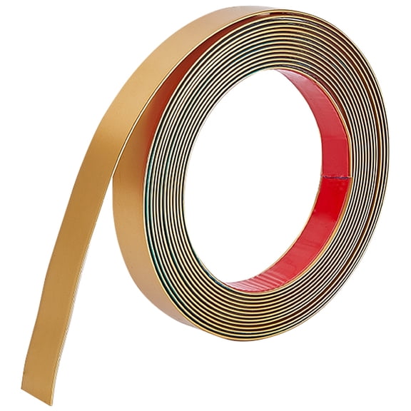PVC Plastic Edge Banding Adhesive Veneer Edge Trim for DIY Table Cabinet Furniture Decorative Trim Matte Gold Color 20x1.5mm 5m/roll